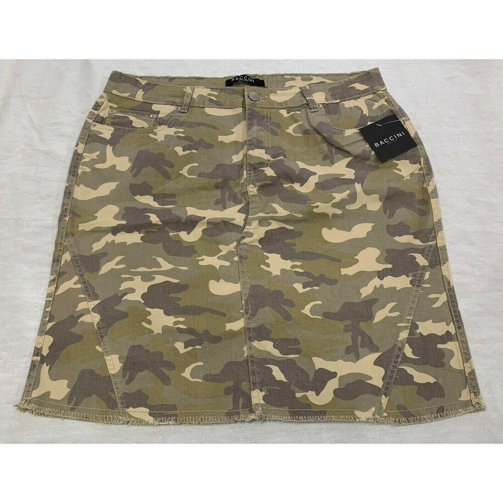 NWT BACCINI WOMENS CAMO SKIRT SIZE 12